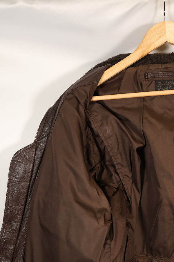 1971年契約　サイズ 42　アメリカ海軍　G-1　フライトジャケット　インターメディエイト　中古品