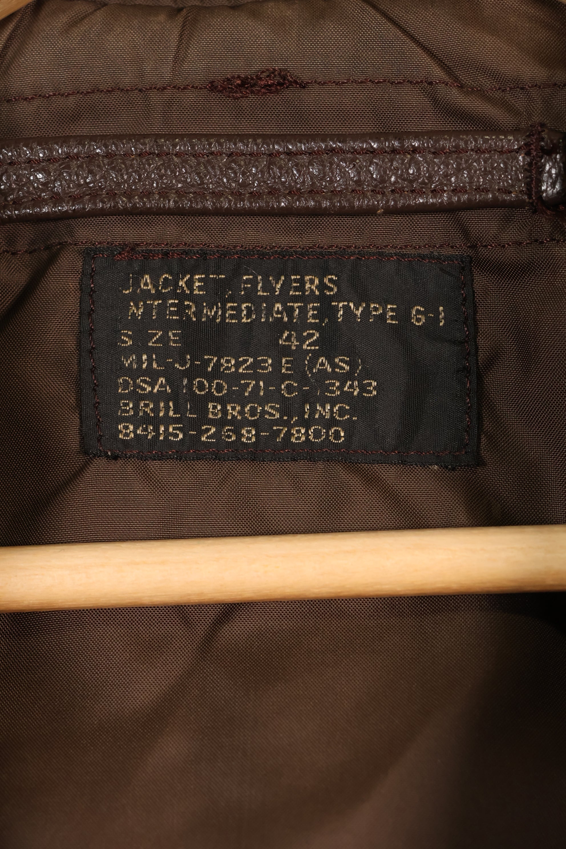 1971年契約　サイズ 42　アメリカ海軍　G-1　フライトジャケット　インターメディエイト　中古品