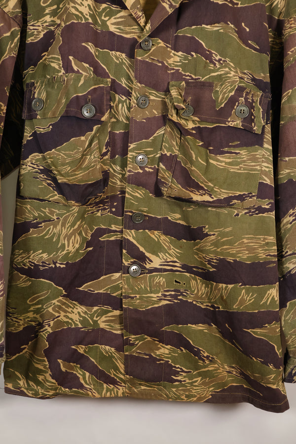 1960年代中頃　USカット　LARGE　沖縄タイガー　タイガーストライプ　シャツ　退色あり　中古品