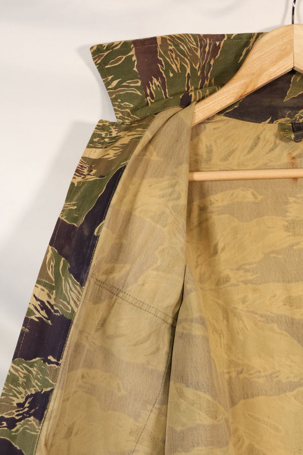 1960年代中頃　USカット　LARGE　沖縄タイガー　タイガーストライプ　シャツ　退色あり　中古品