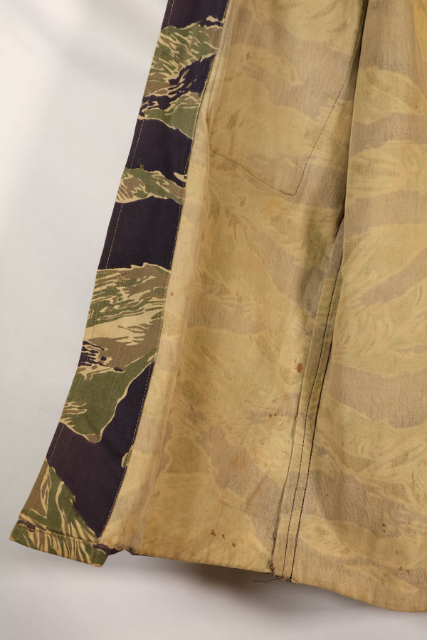 1960年代中頃　USカット　LARGE　沖縄タイガー　タイガーストライプ　シャツ　退色あり　中古品