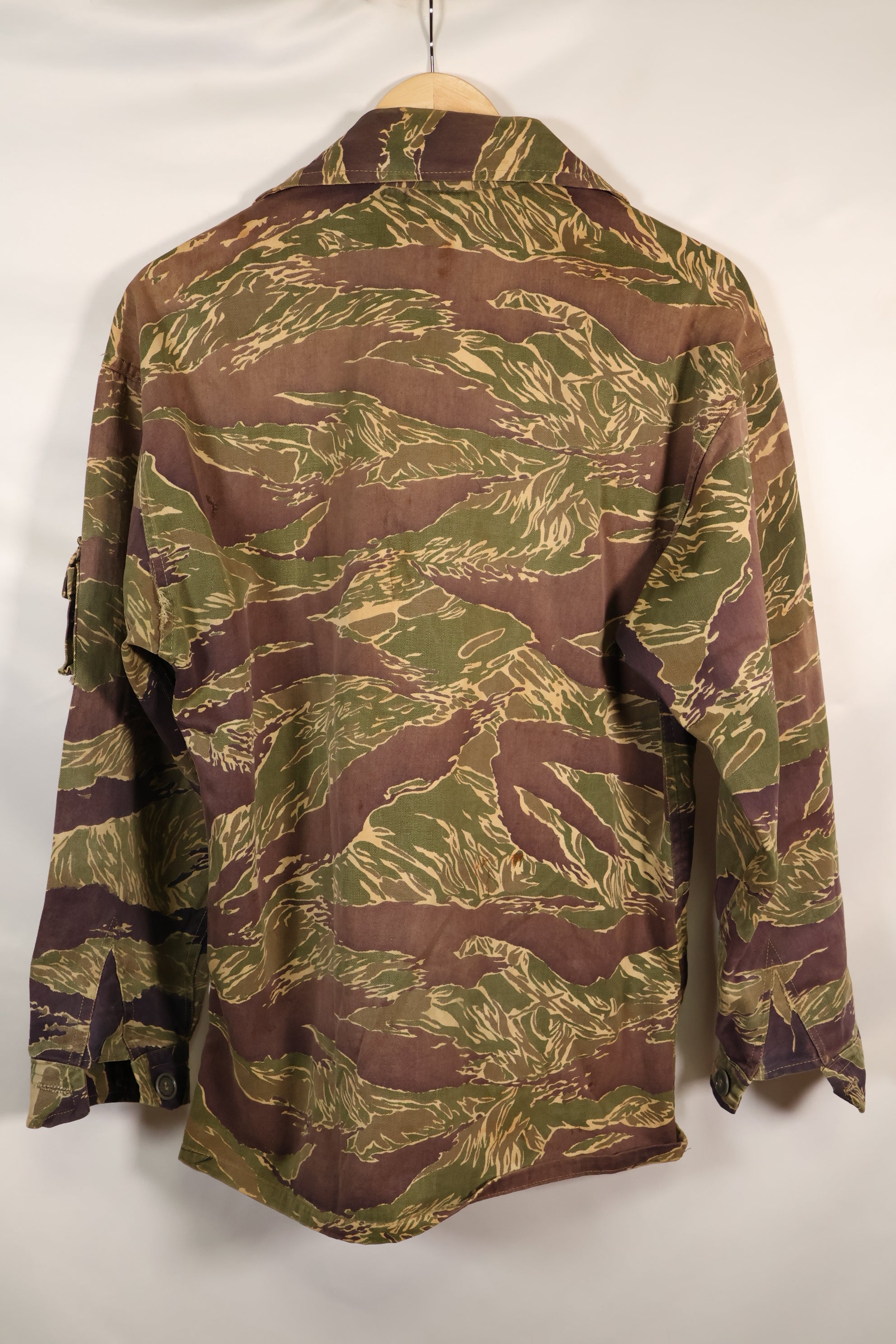 1960年代中頃　USカット　LARGE　沖縄タイガー　タイガーストライプ　シャツ　退色あり　中古品
