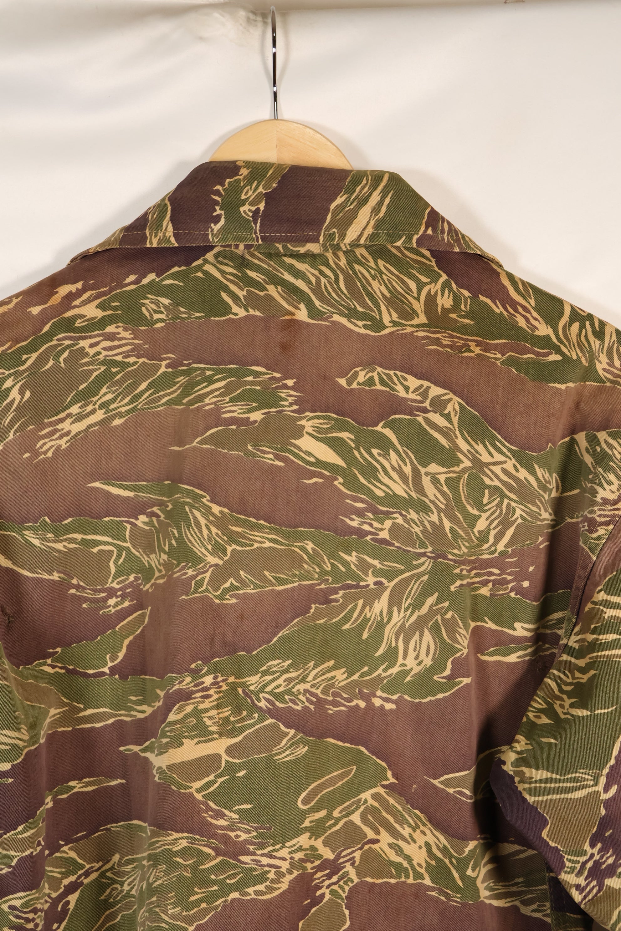 1960年代中頃　USカット　LARGE　沖縄タイガー　タイガーストライプ　シャツ　退色あり　中古品
