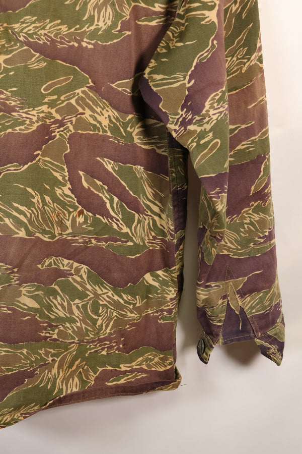 1960年代中頃　USカット　LARGE　沖縄タイガー　タイガーストライプ　シャツ　退色あり　中古品