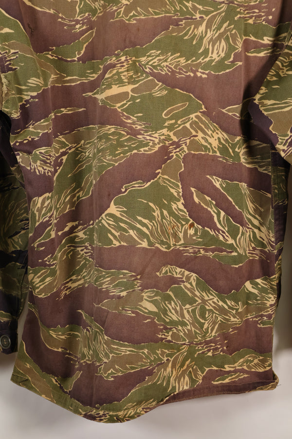 1960年代中頃　USカット　LARGE　沖縄タイガー　タイガーストライプ　シャツ　退色あり　中古品