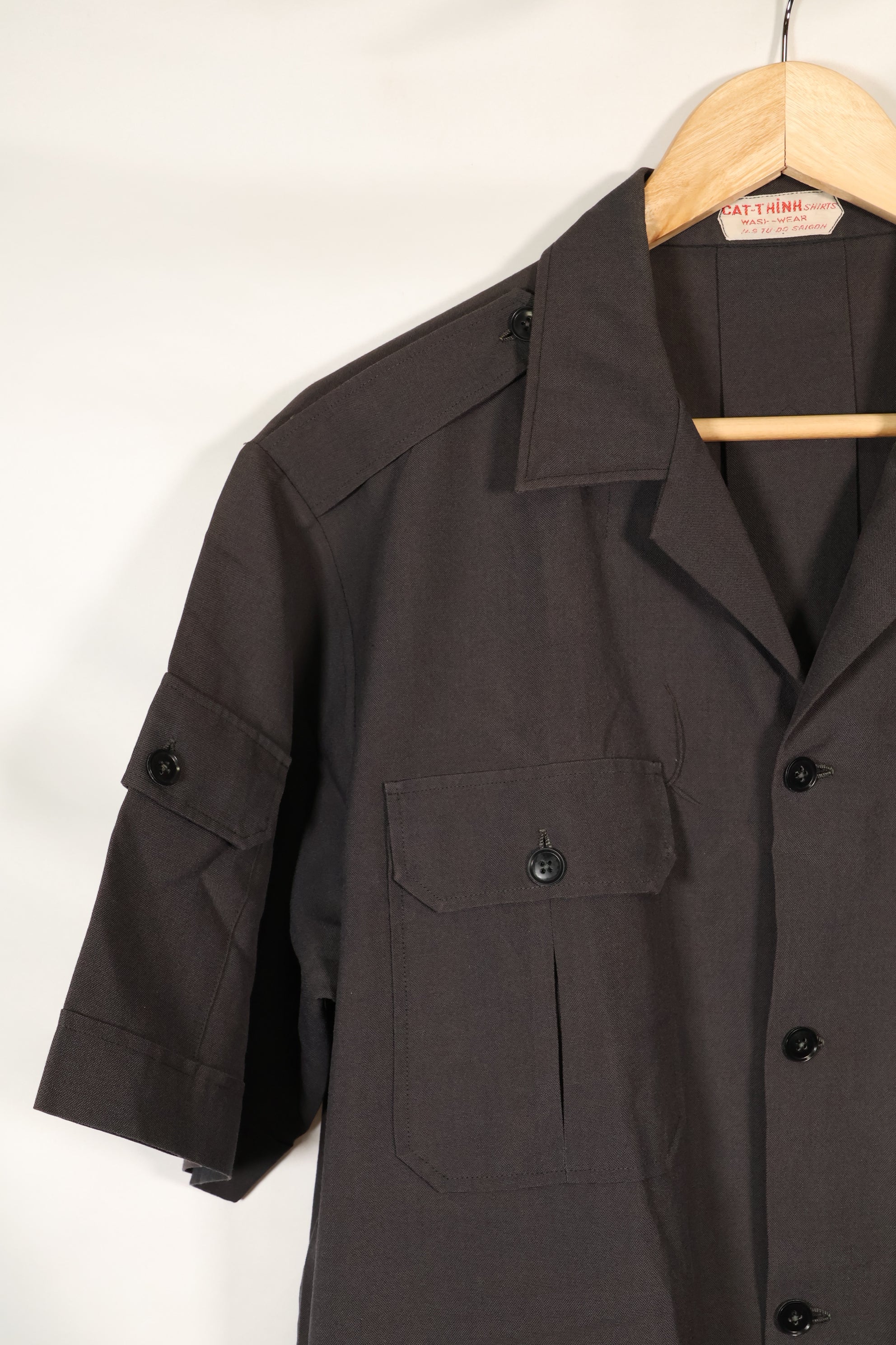 1960年代製　サイゴンテイラーメイド　ブラックサファリジャケット　パンツセット　