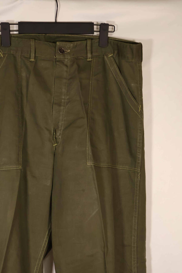 実物　1950年代　アメリカ陸軍　コットンユーティリティパンツ　中古品