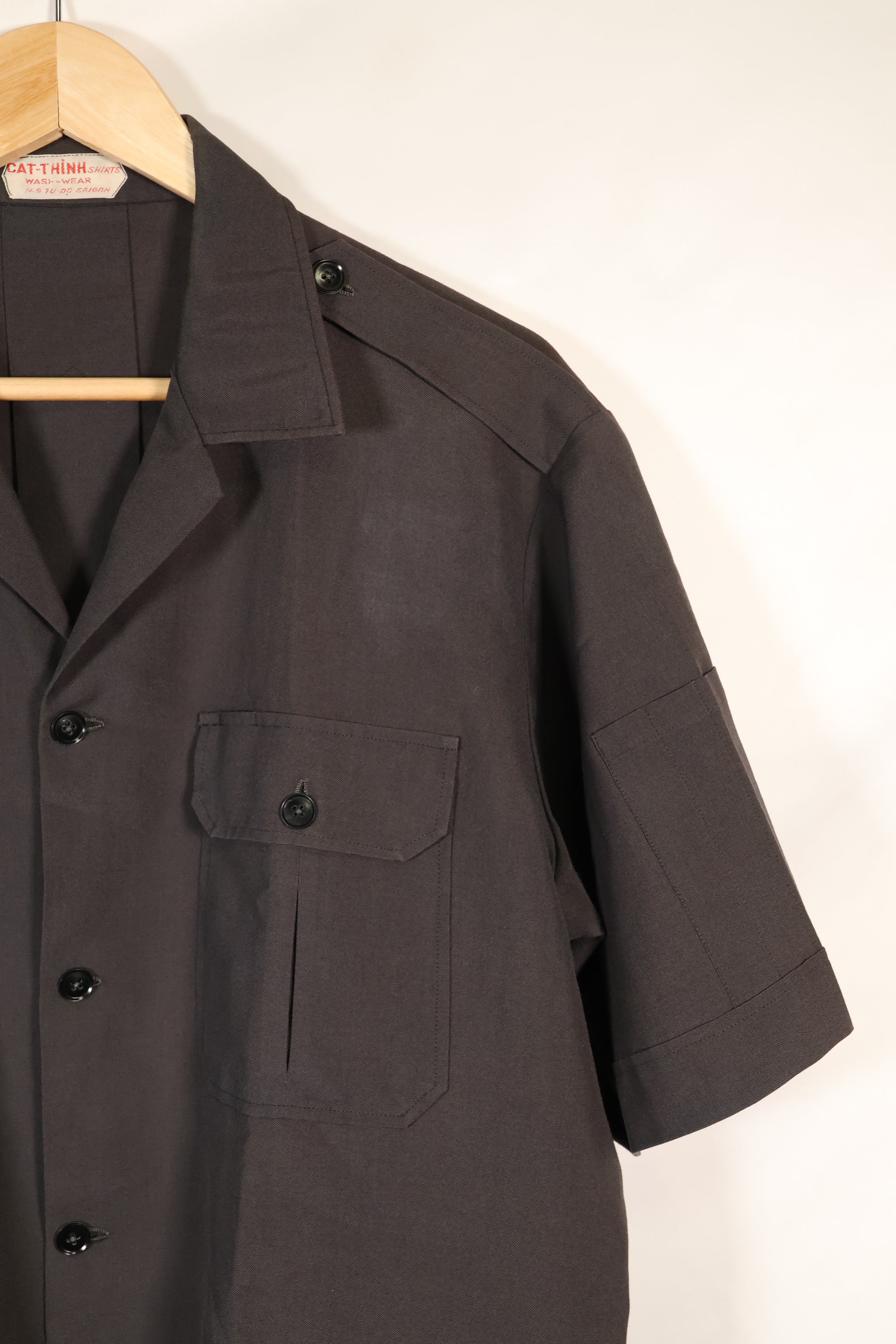 1960年代製　サイゴンテイラーメイド　ブラックサファリジャケット　パンツセット　