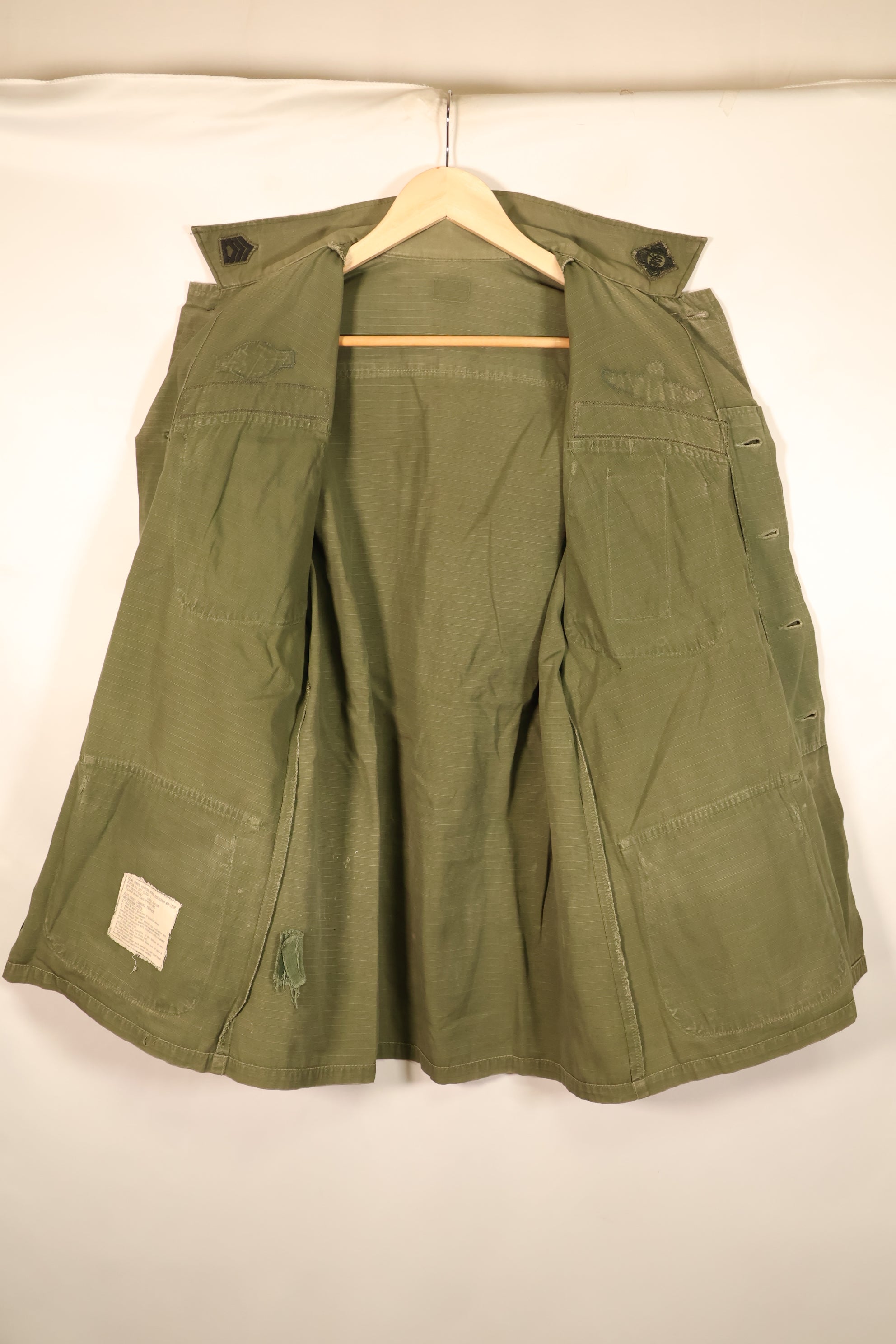 1970年契約　推定S-R　4th Model ジャングルファティーグ　ジャケット　タイ軍パッチ　中古品