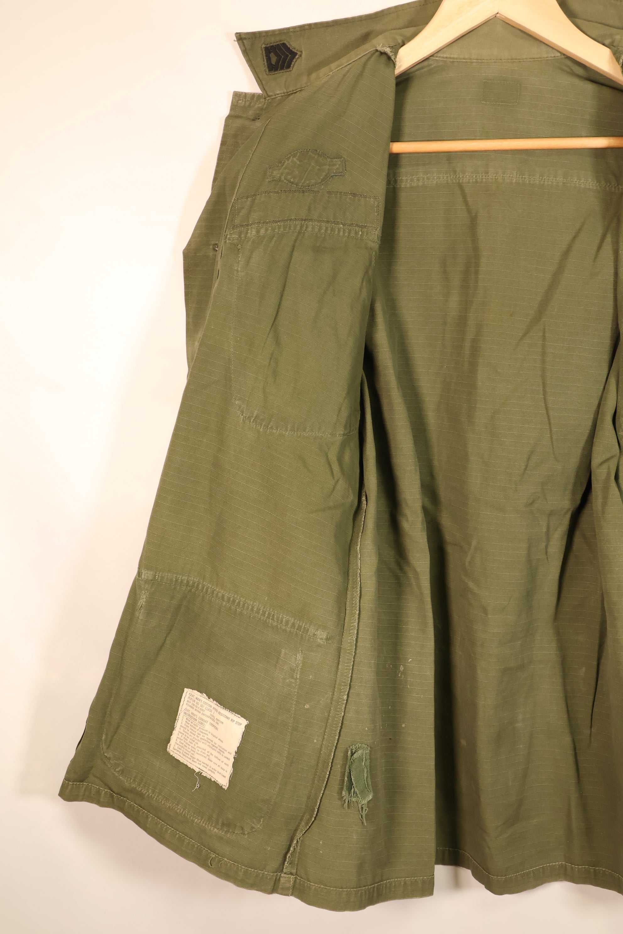 1970年契約　推定S-R　4th Model ジャングルファティーグ　ジャケット　タイ軍パッチ　中古品