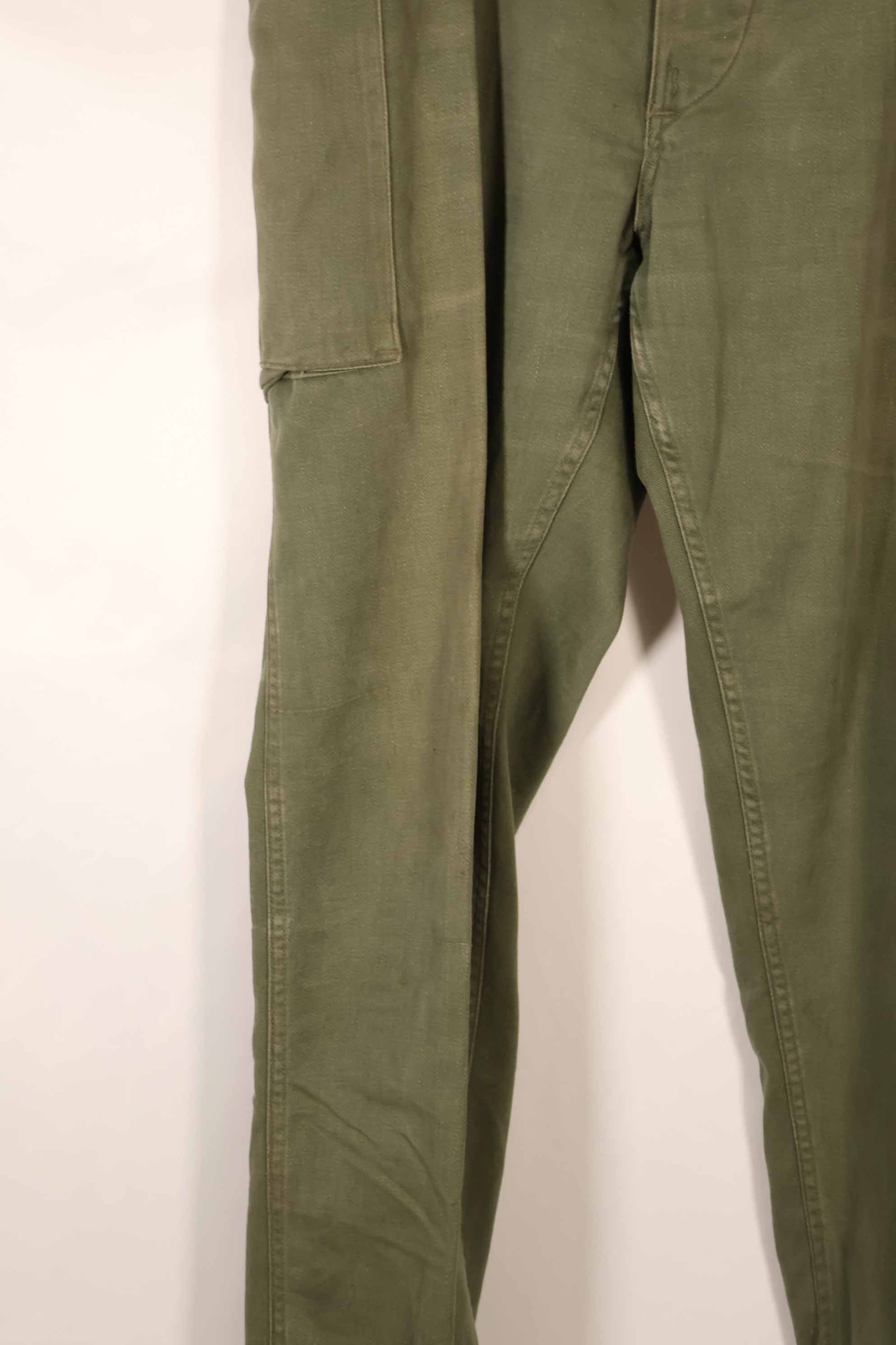 実物　1940年代〜50年代　アメリカ陸軍　M43 パンツカット　コットンパンツ　中古品