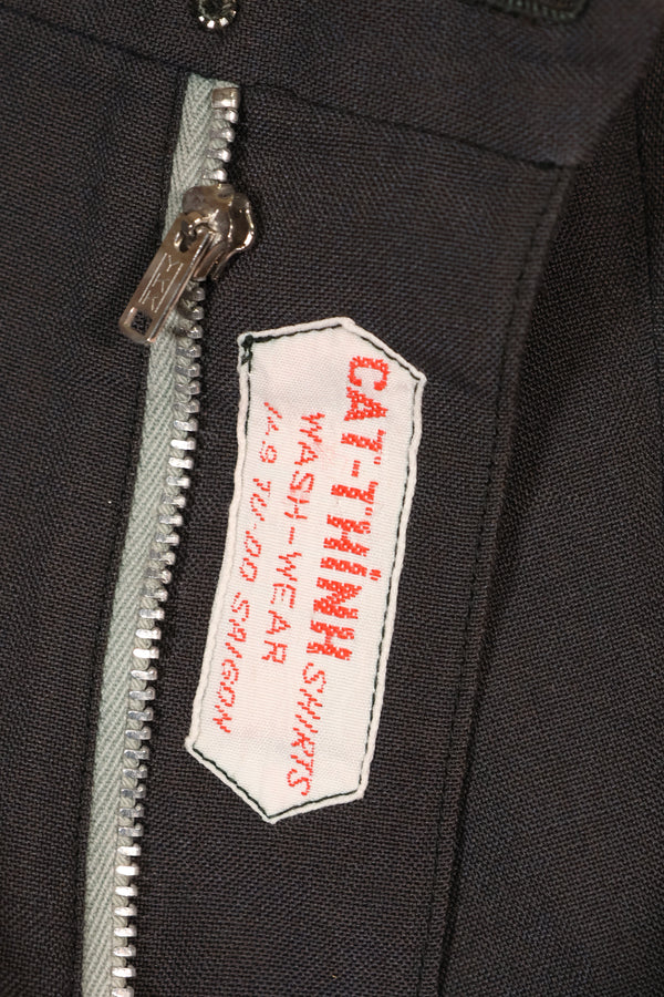 1960年代製　サイゴンテイラーメイド　ブラックサファリジャケット　パンツセット　