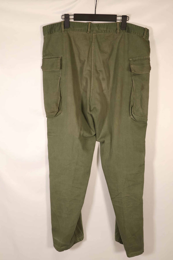 実物　1940年代〜50年代　アメリカ陸軍　M43 パンツカット　コットンパンツ　中古品