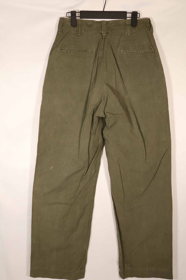 実物　1940年代　アメリカ陸軍　M45 コットンフィールドパンツ　中古品