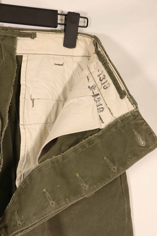 実物　1940年代　アメリカ陸軍　M45 コットンフィールドパンツ　中古品