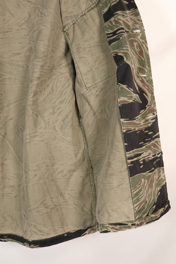 1960年代　日本製　シルバータイガー　Asian Cut シャツ　タイガーストライプ　中古品　カフスなし