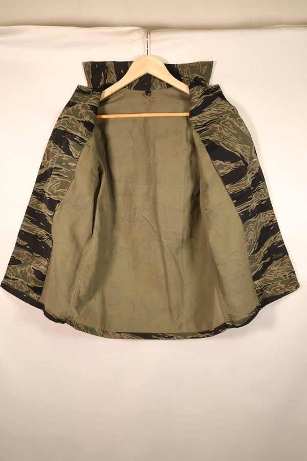 1965年頃　日本製　A-M　シルバータイガー　Asianカット　タイガーストライプ　シャツ　状態良い　中古品
