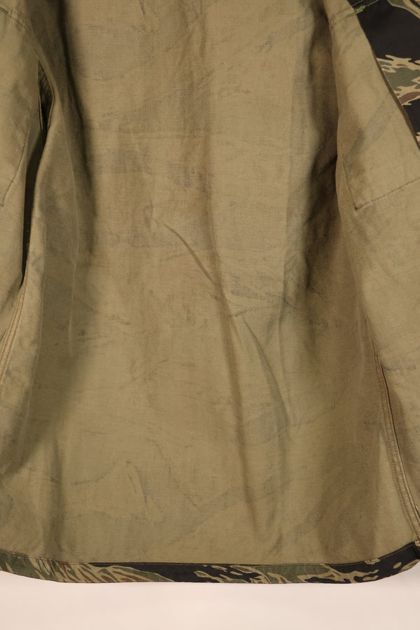 1965年頃　日本製　A-M　シルバータイガー　Asianカット　タイガーストライプ　シャツ　状態良い　中古品