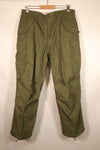 1967年契約　M-R　アメリカ軍　M-65 フィールドパンツ　初期個体　中古品