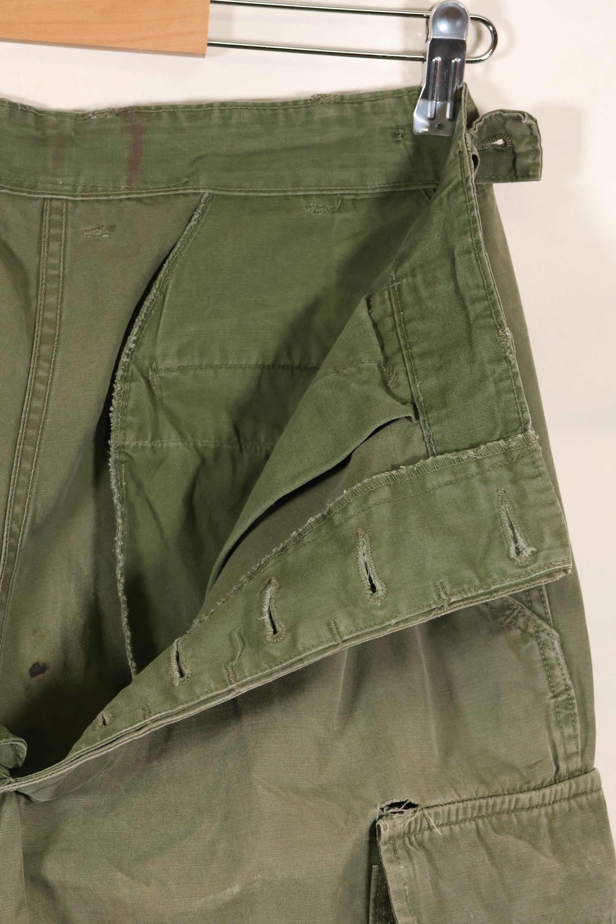 1960年代中盤　推定XS〜S　2nd Model ジャングルファティーグ　パンツ　中古品