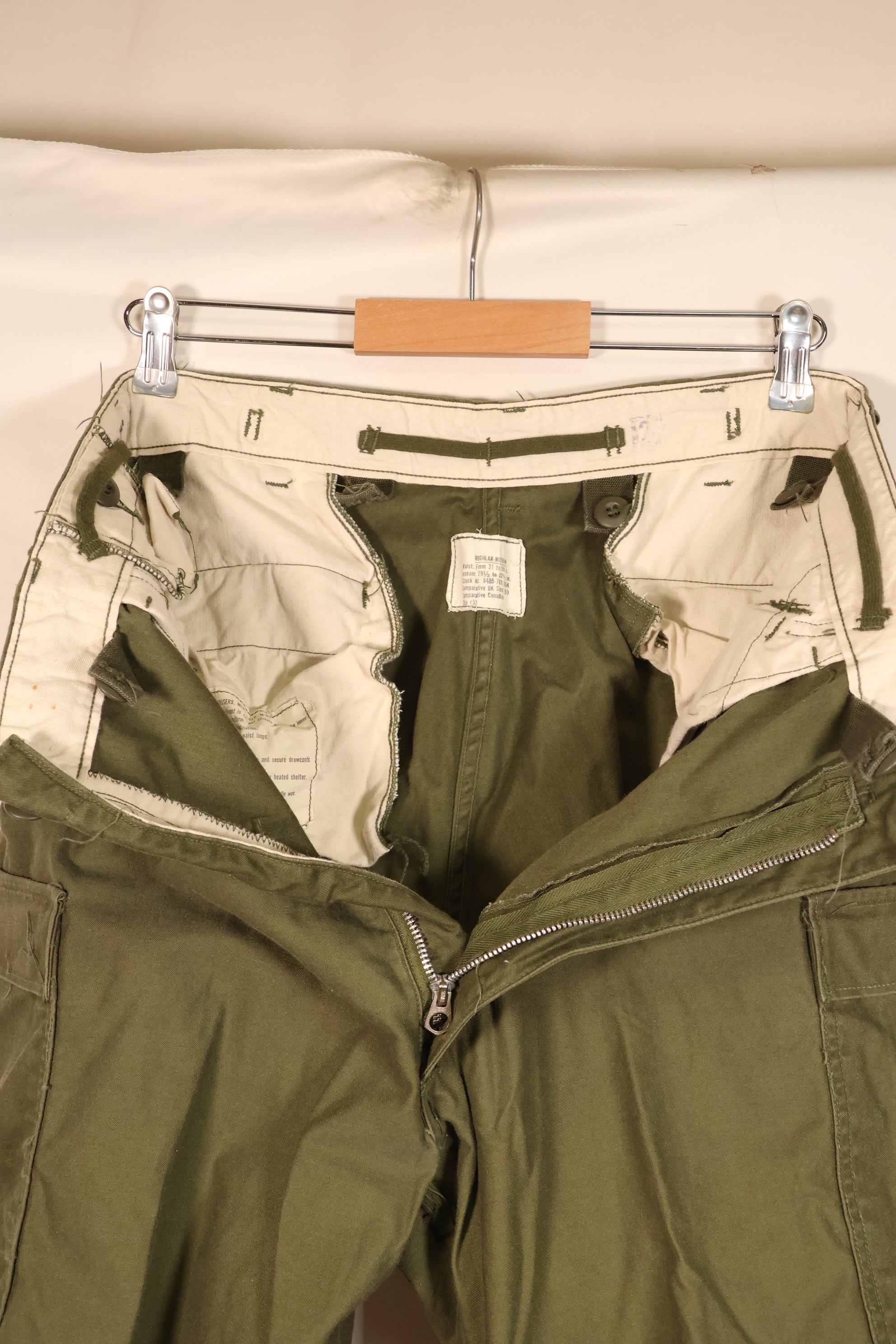 1967年契約　M-R　アメリカ軍　M-65 フィールドパンツ　初期個体　中古品