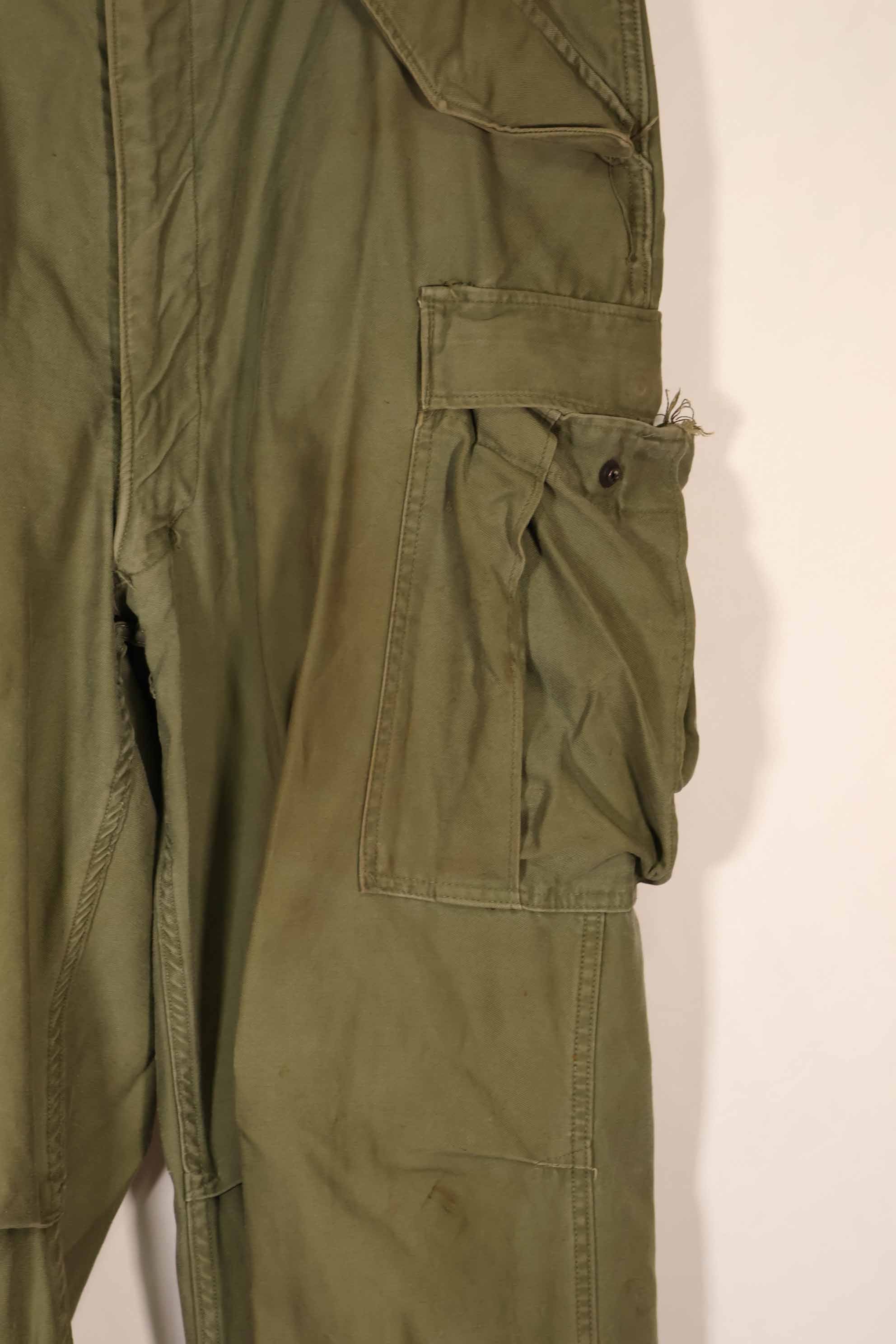 実物　1950年代　アメリカ陸軍　M51　コットンフィールドパンツ　中古品