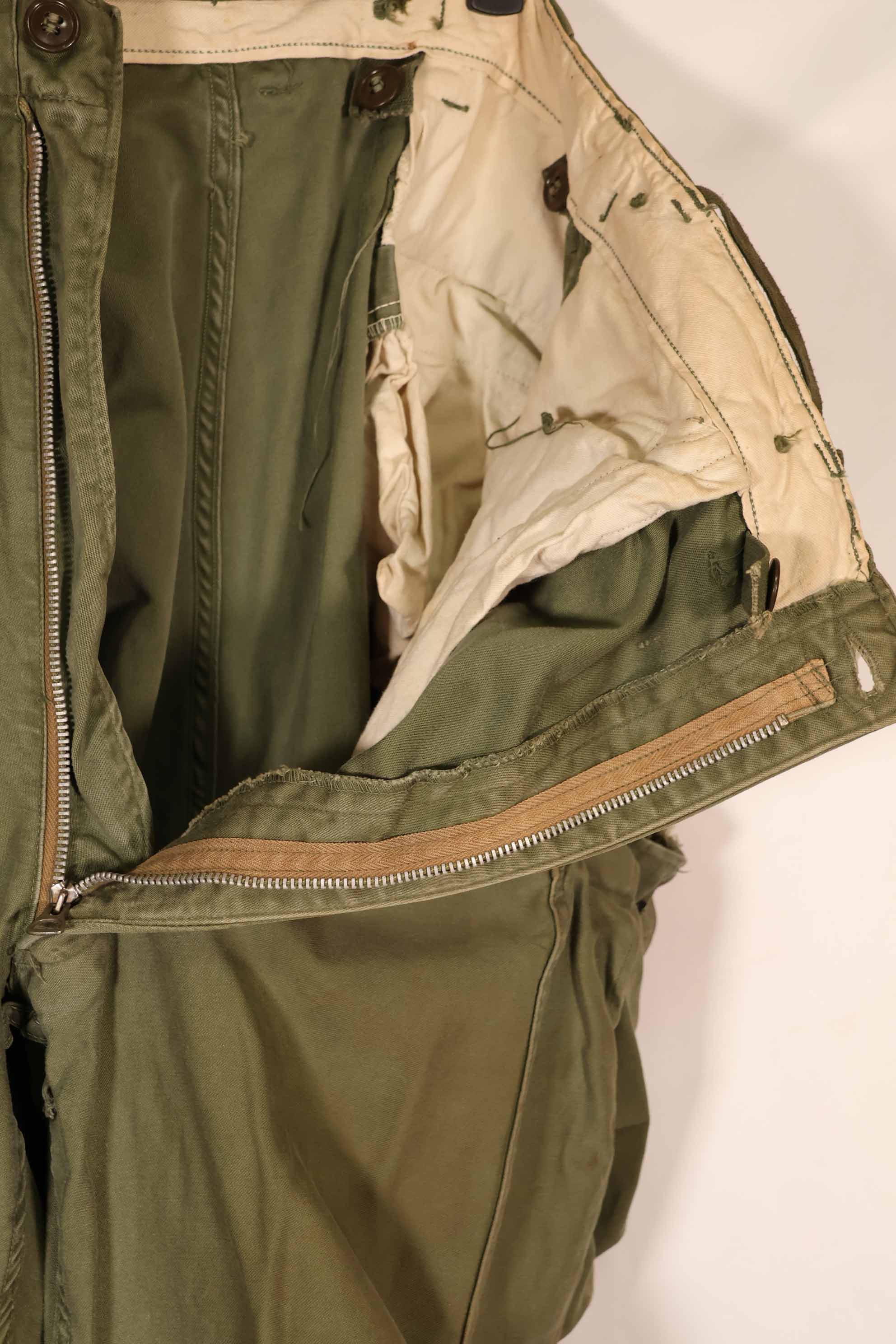 実物　1950年代　アメリカ陸軍　M51　コットンフィールドパンツ　中古品