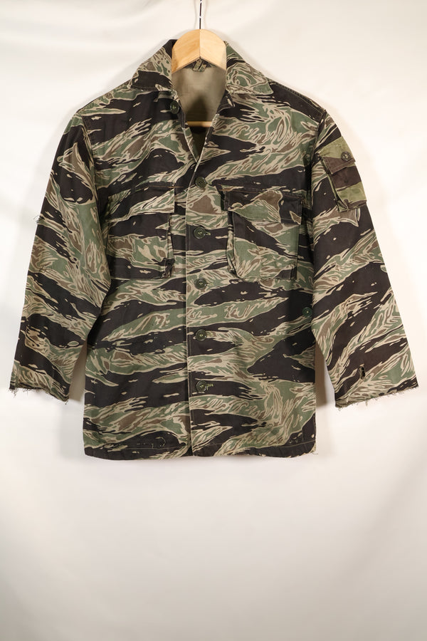 1960年代半　A-S　日本製　シルバータイガー　シャツ　タイガーストライプ　ローカル改造あり　中古品