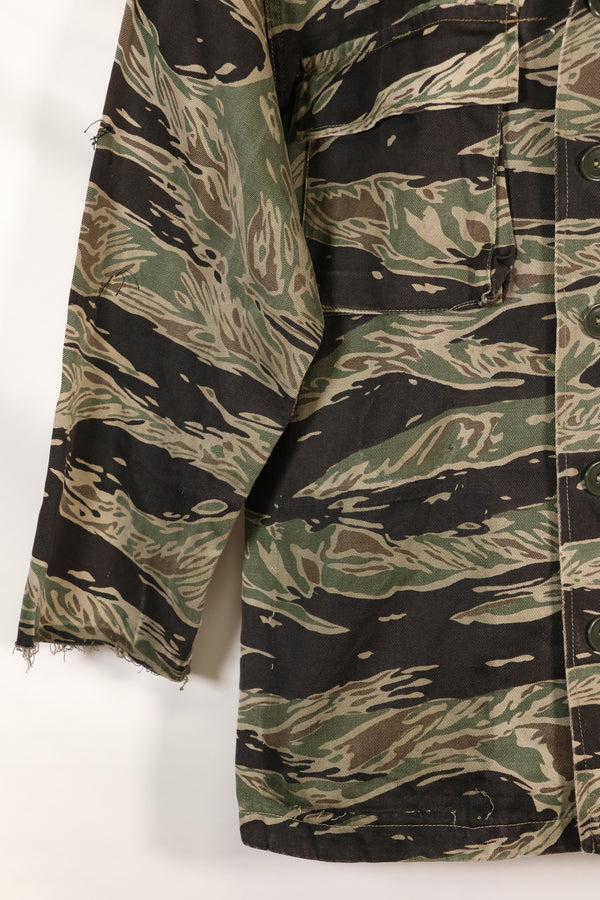 1960年代半　A-S　日本製　シルバータイガー　シャツ　タイガーストライプ　ローカル改造あり　中古品