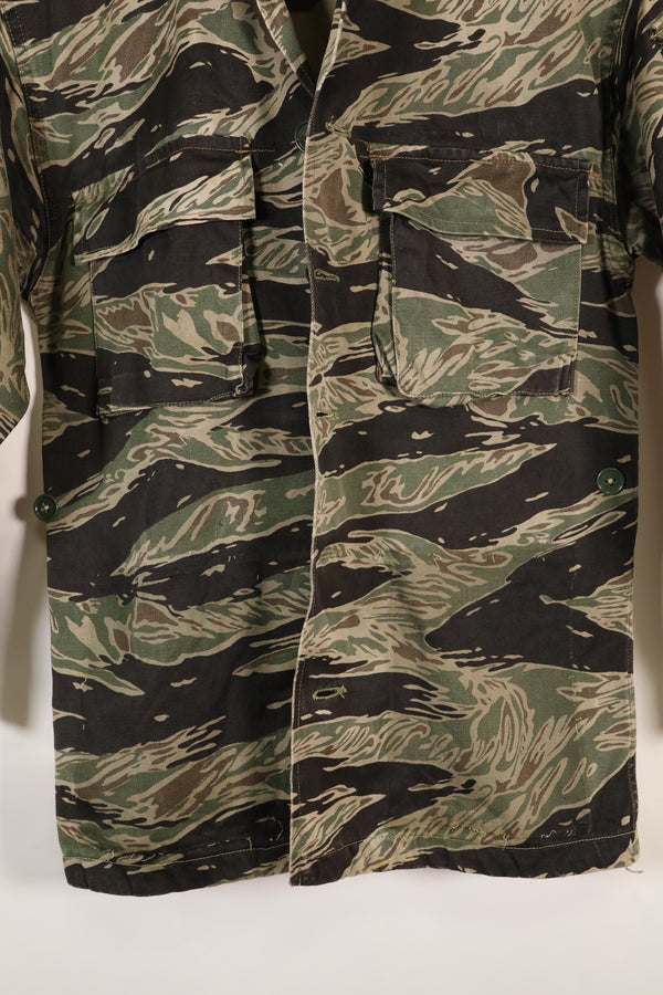 1960年代半　A-S　日本製　シルバータイガー　シャツ　タイガーストライプ　ローカル改造あり　中古品