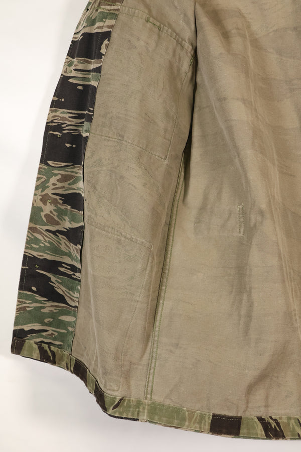 1960年代半　A-S　日本製　シルバータイガー　シャツ　タイガーストライプ　ローカル改造あり　中古品