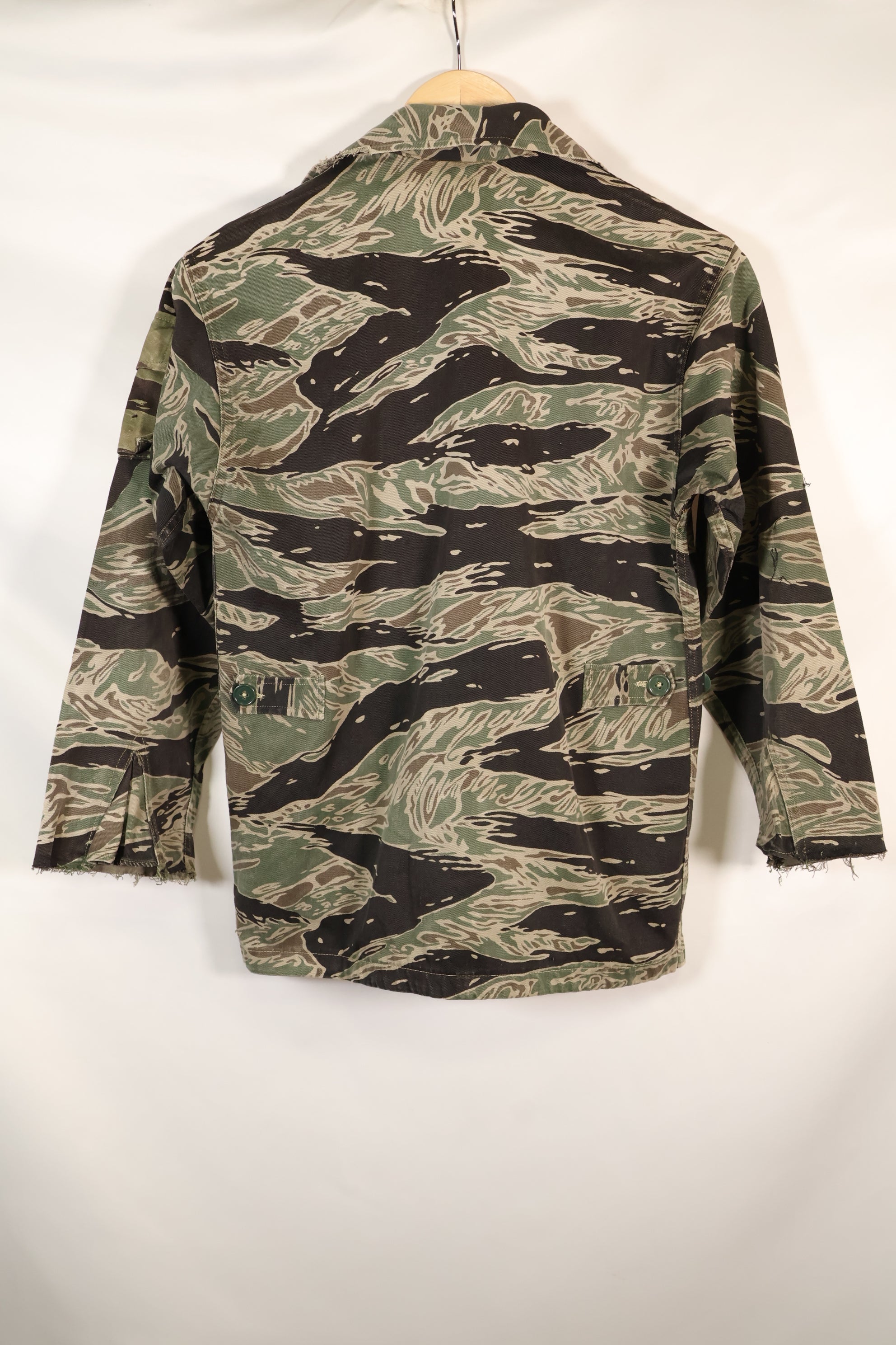 1960年代半　A-S　日本製　シルバータイガー　シャツ　タイガーストライプ　ローカル改造あり　中古品