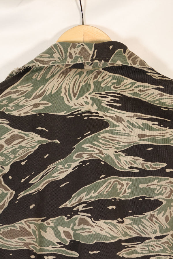 1960年代半　A-S　日本製　シルバータイガー　シャツ　タイガーストライプ　ローカル改造あり　中古品