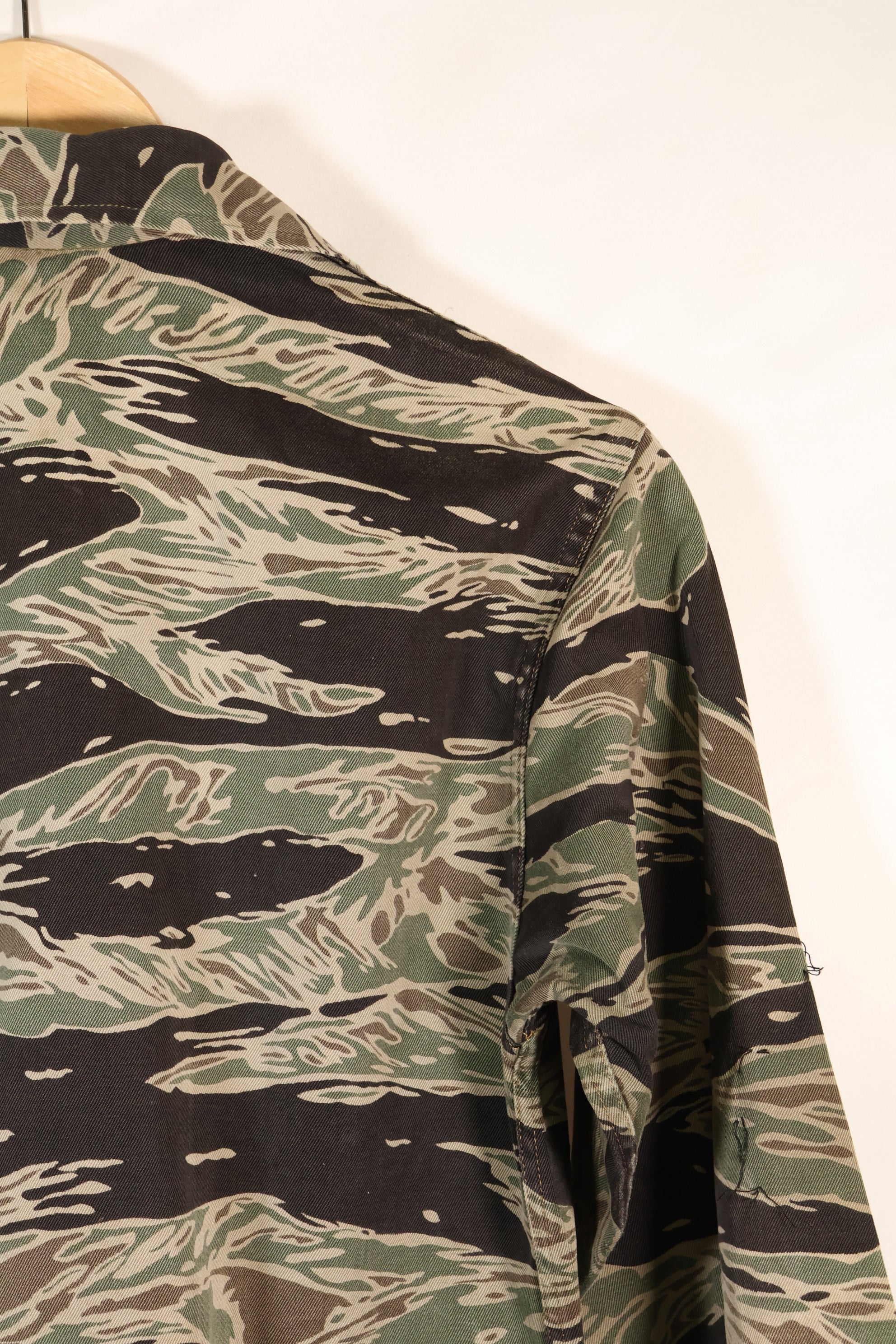 1960年代半　A-S　日本製　シルバータイガー　シャツ　タイガーストライプ　ローカル改造あり　中古品