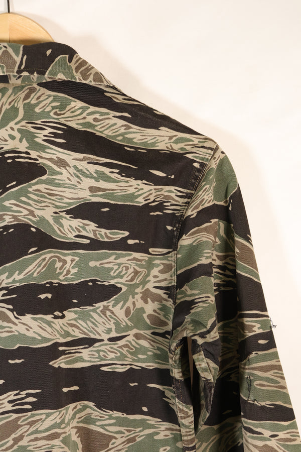 1960年代半　A-S　日本製　シルバータイガー　シャツ　タイガーストライプ　ローカル改造あり　中古品