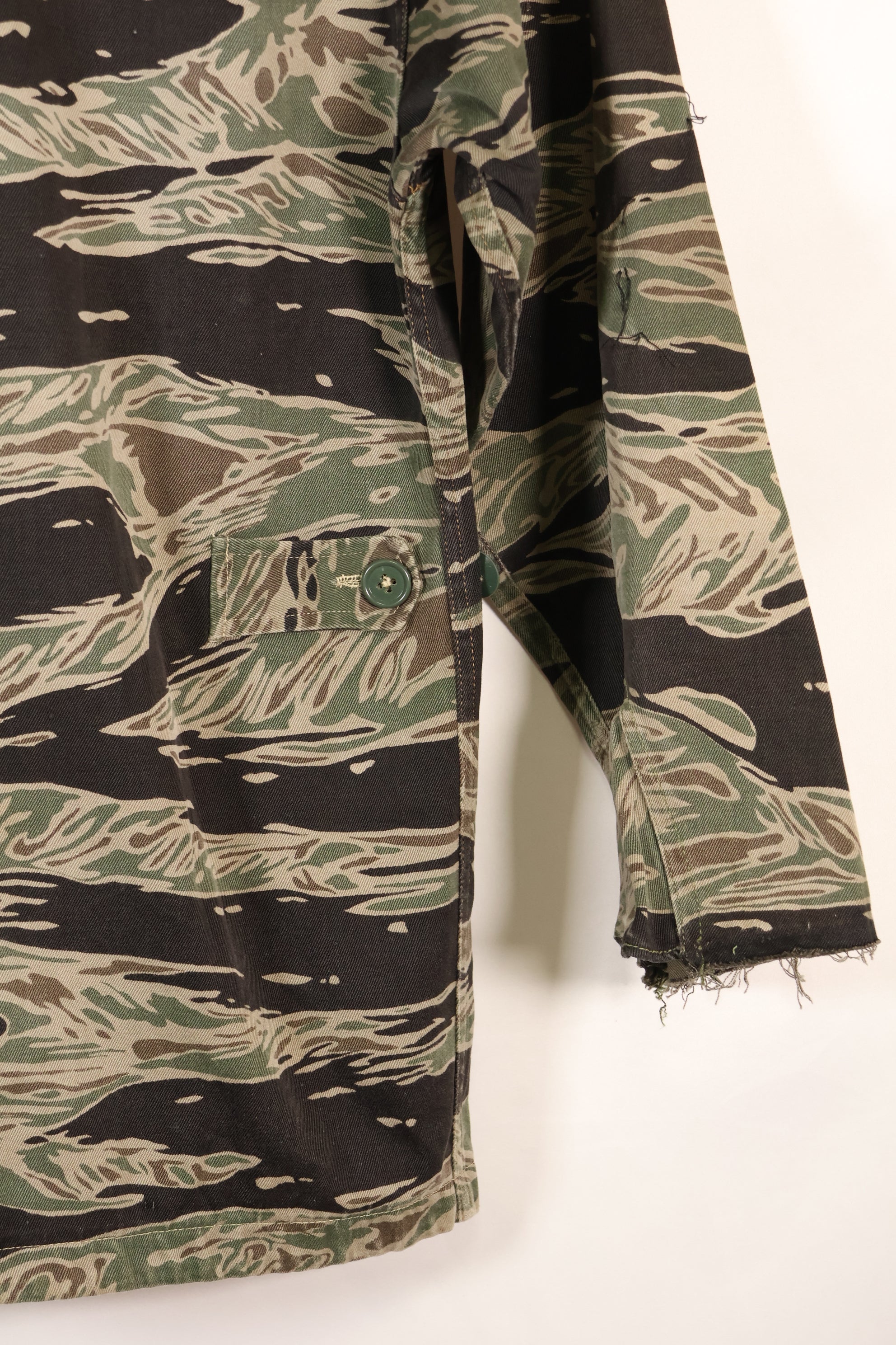 1960年代半　A-S　日本製　シルバータイガー　シャツ　タイガーストライプ　ローカル改造あり　中古品