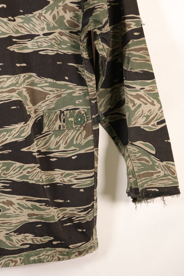 1960年代半　A-S　日本製　シルバータイガー　シャツ　タイガーストライプ　ローカル改造あり　中古品