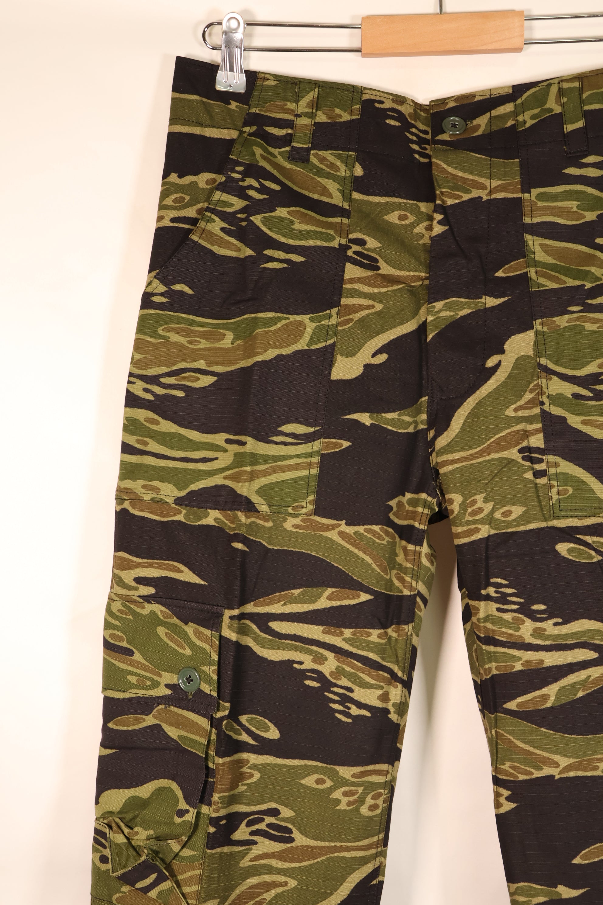 1970年代前半　S〜M程度　VNMC　5th パターン　タイガーストライプ　リップストップ生地　パンツ　ほぼ未使用