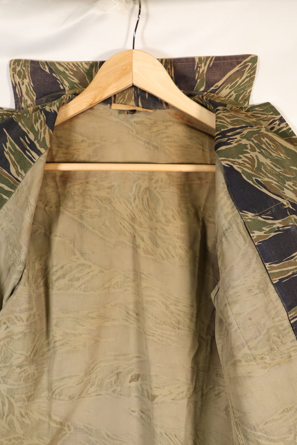 1960年代半　A-M　シルバータイガーシャツ　Asianカット　エポレット改造　中古品