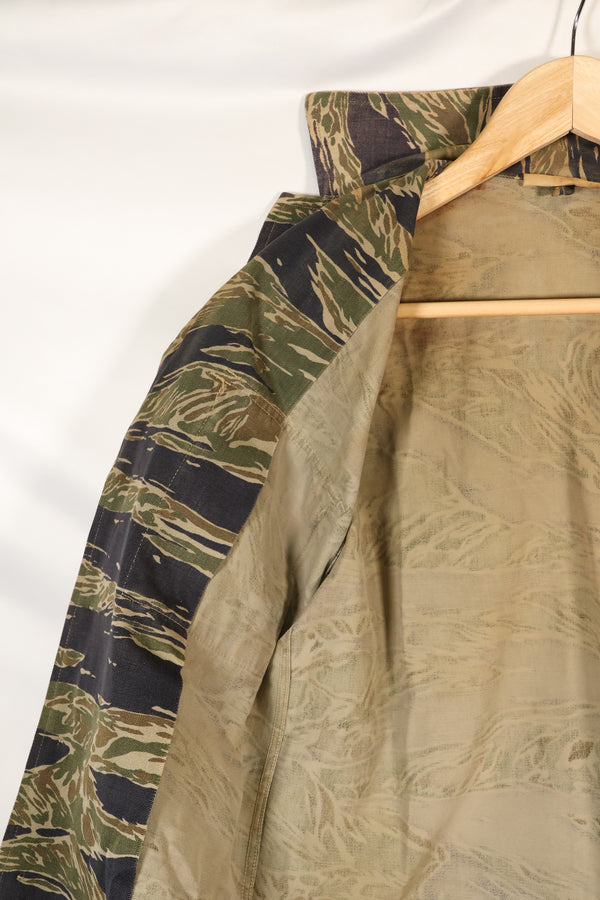 1960年代半　A-M　シルバータイガーシャツ　Asianカット　エポレット改造　中古品