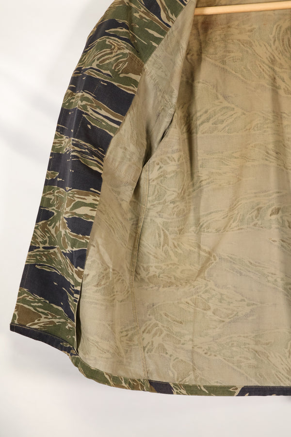 1960年代半　A-M　シルバータイガーシャツ　Asianカット　エポレット改造　中古品