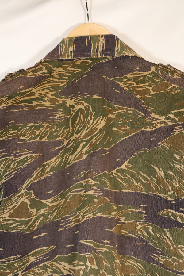 1960年代半　A-M　シルバータイガーシャツ　Asianカット　エポレット改造　中古品