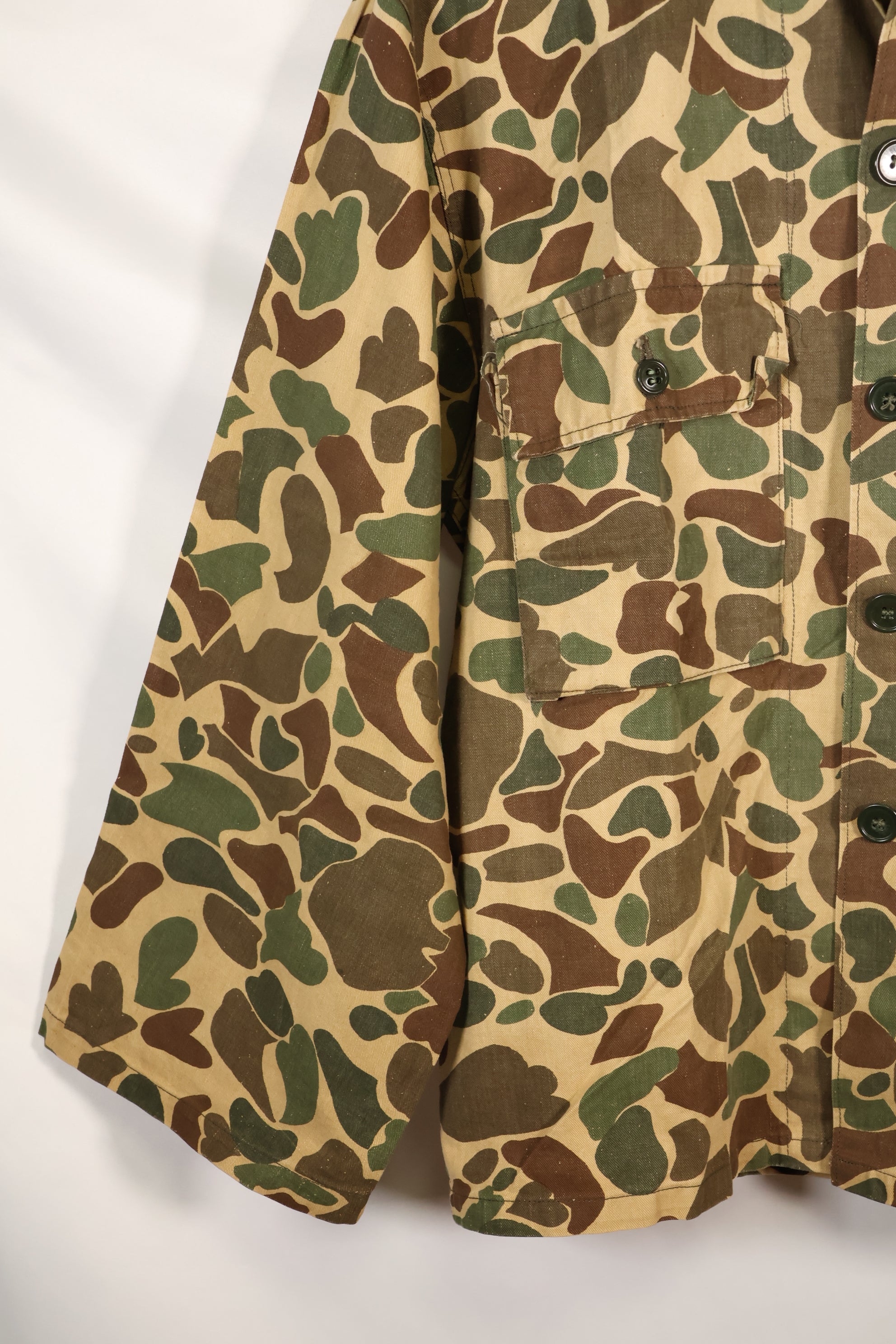 1970年代製造　沖縄製　ベオガム迷彩　ダックハンター　ハンティングシャツ　中古品