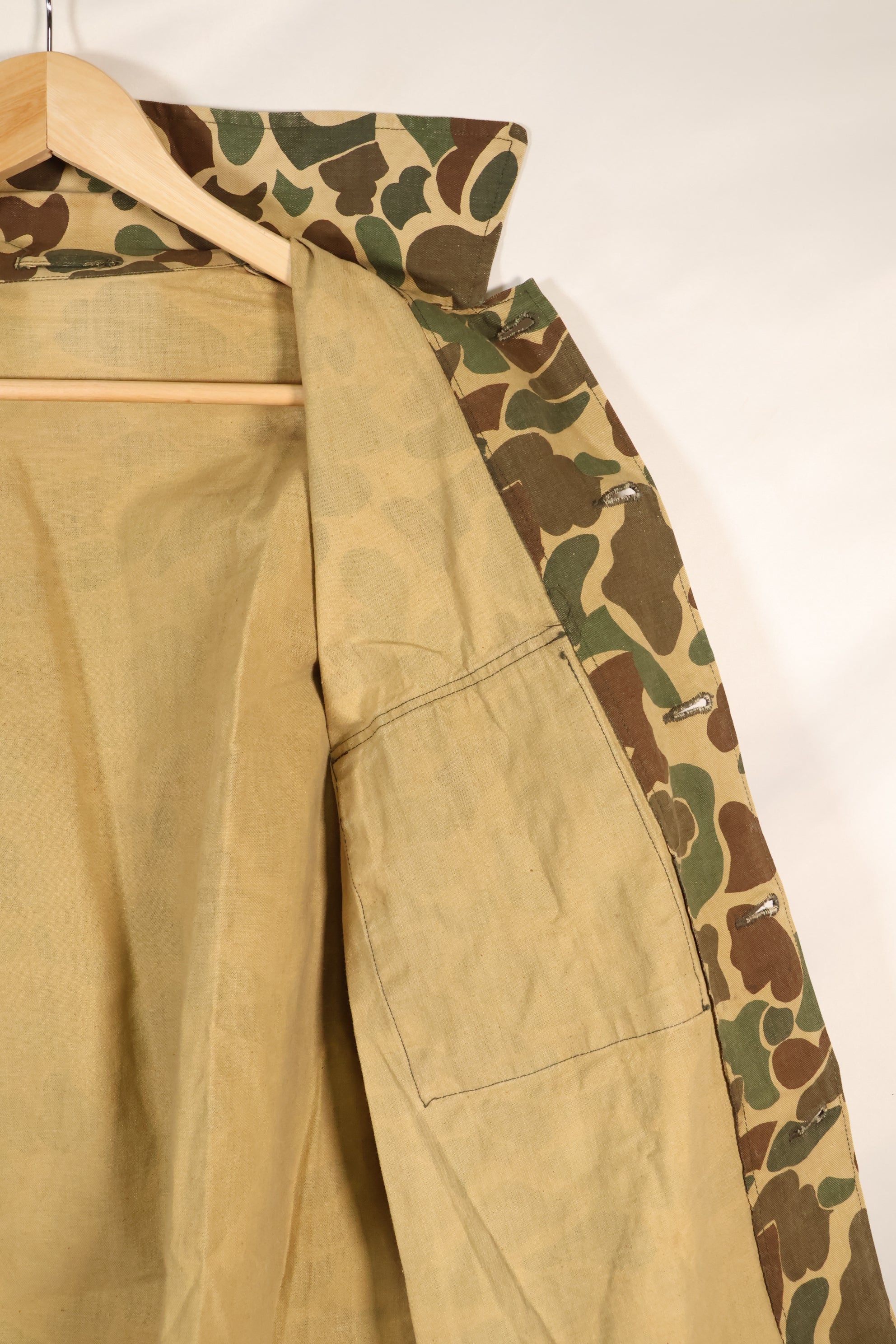 1970年代製造　沖縄製　ベオガム迷彩　ダックハンター　ハンティングシャツ　中古品