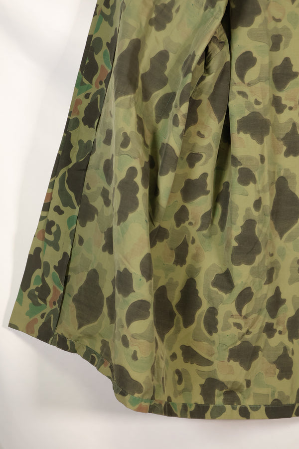 1970年代頃　韓国軍　フロッグスキン迷彩　ナイロン生地　ローカルメイド　シャツ　中古品