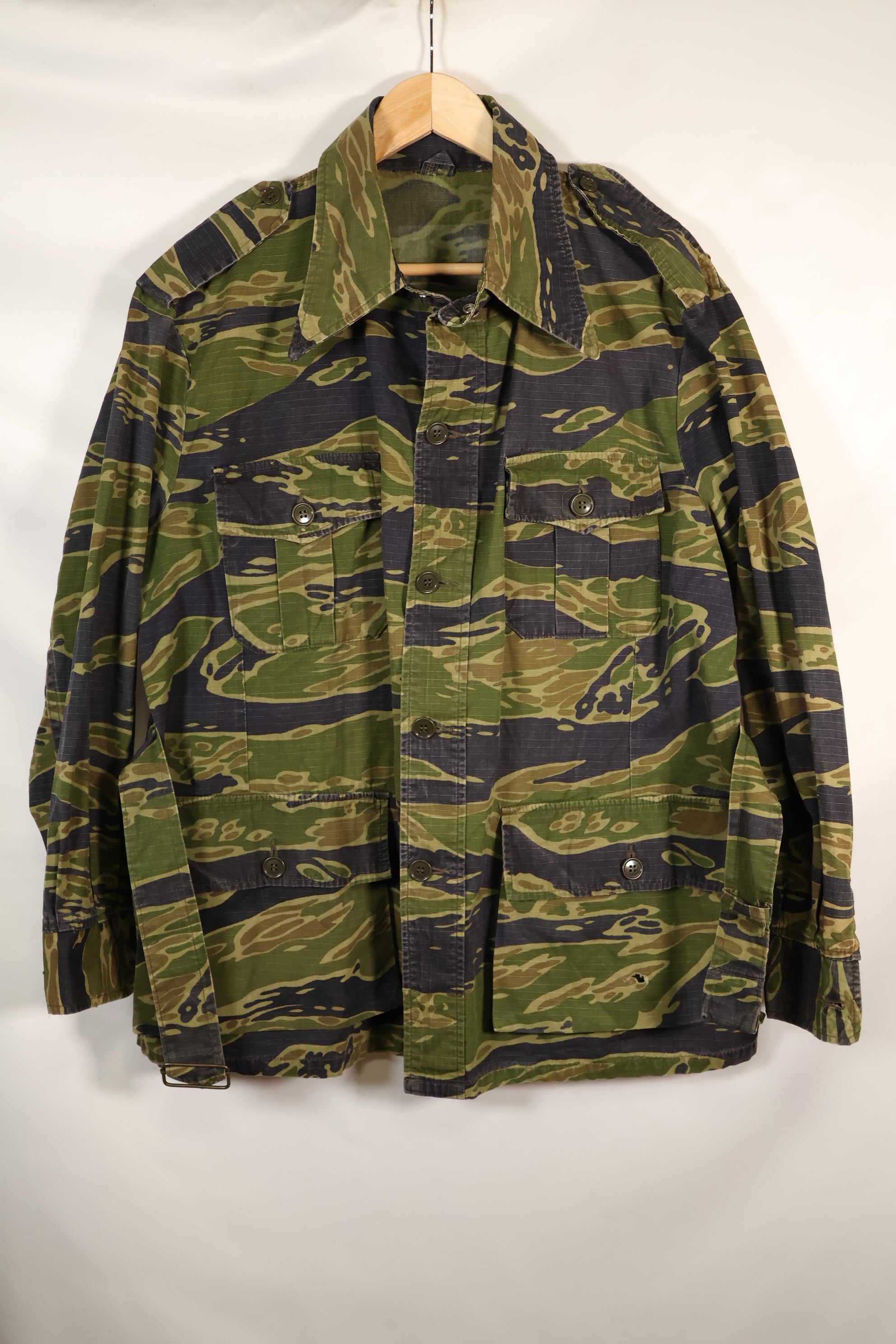 1970年代後半　VNMC 最後期パターン　タイガーストライプ　サファリジャケット　民間品　中古品