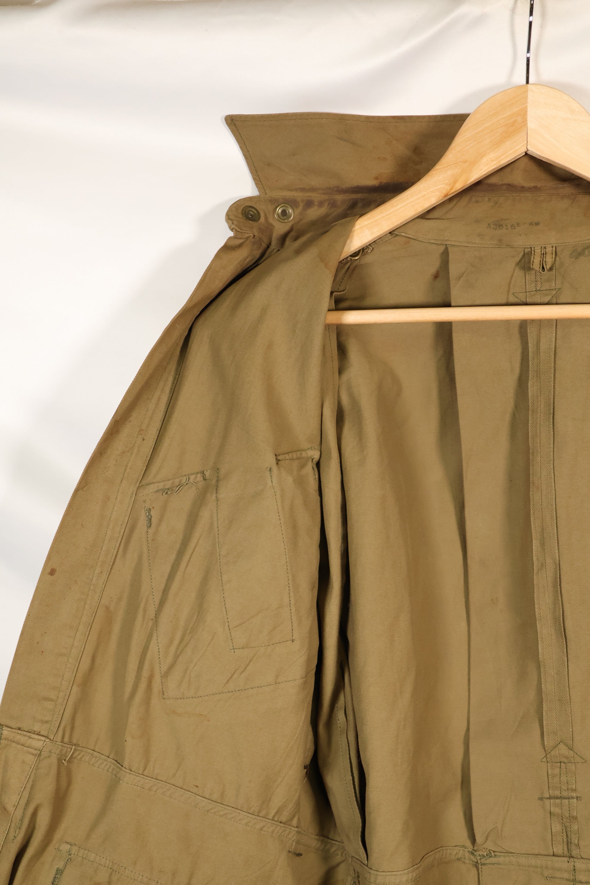 1940年代　40R　WWII　M42　ジャンプジャケット　ウエストベルトなし　汚れあり　中古品