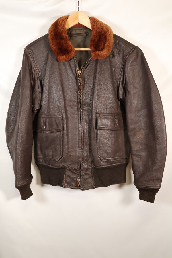 1960年〜64年頃契約　サイズ 42程度　アメリカ海軍　G-1　フライトジャケット　インターメディエイト　中古品