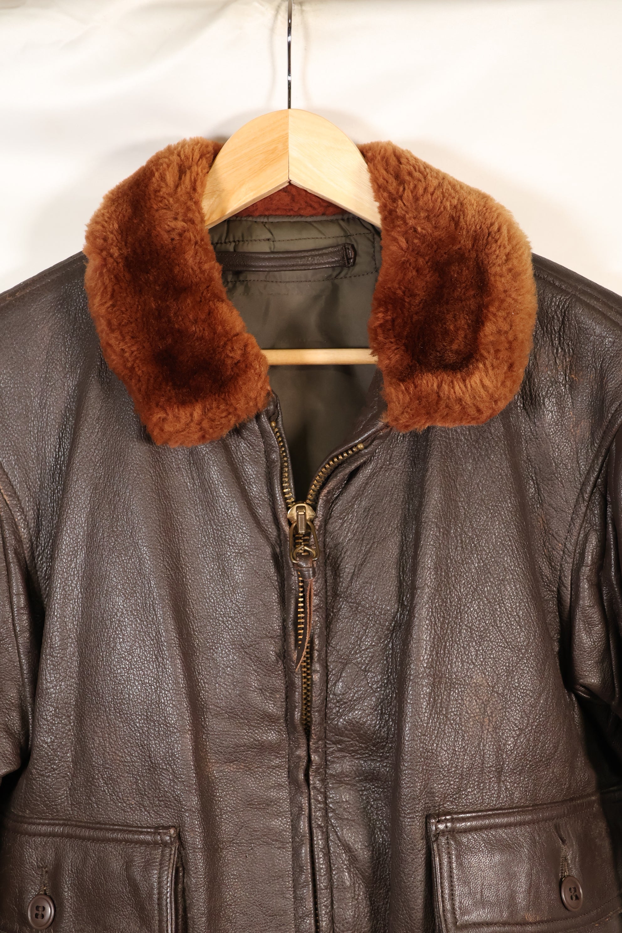 1960年〜64年頃契約　サイズ 42程度　アメリカ海軍　G-1　フライトジャケット　インターメディエイト　中古品