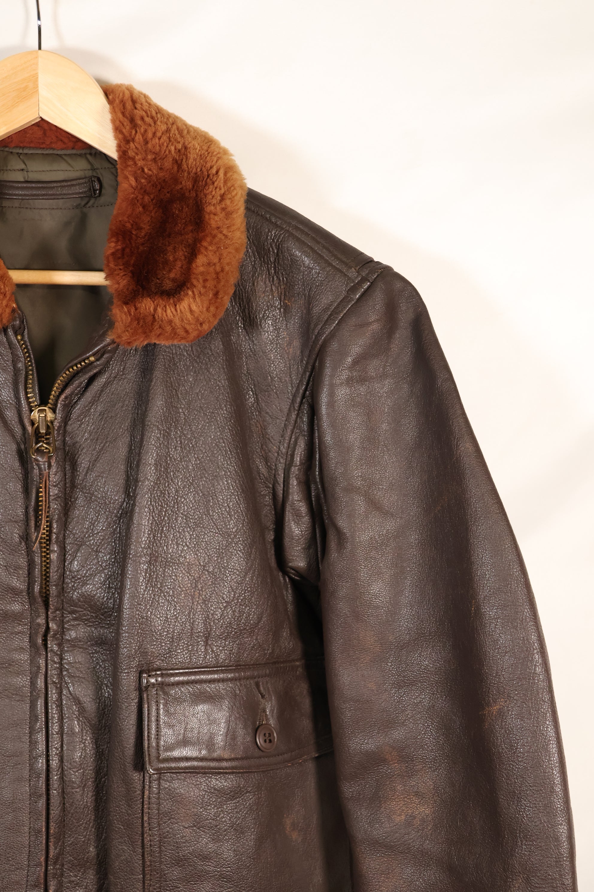 1960年〜64年頃契約　サイズ 42程度　アメリカ海軍　G-1　フライトジャケット　インターメディエイト　中古品